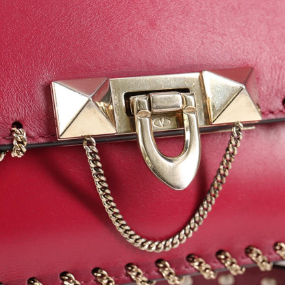 Valentino Garavani Demilune, Pink, Leather, shoulder