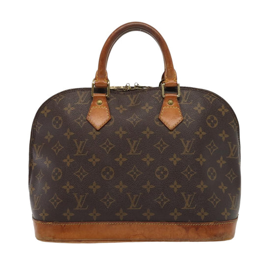 Louis Vuitton Alma, Brown, Canvas, handbag