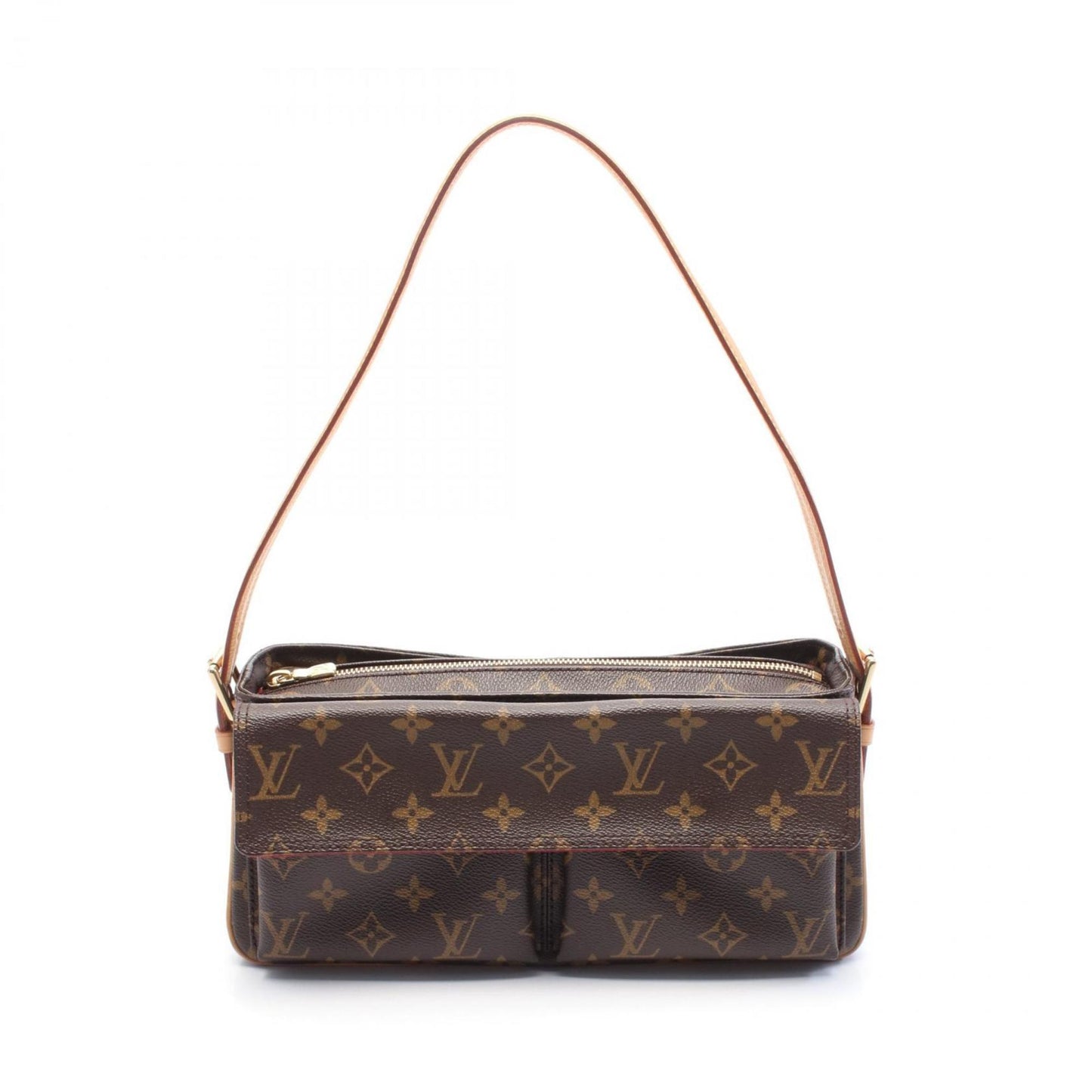 Louis Vuitton Viva Cité, Brown, Canvas, shoulder
