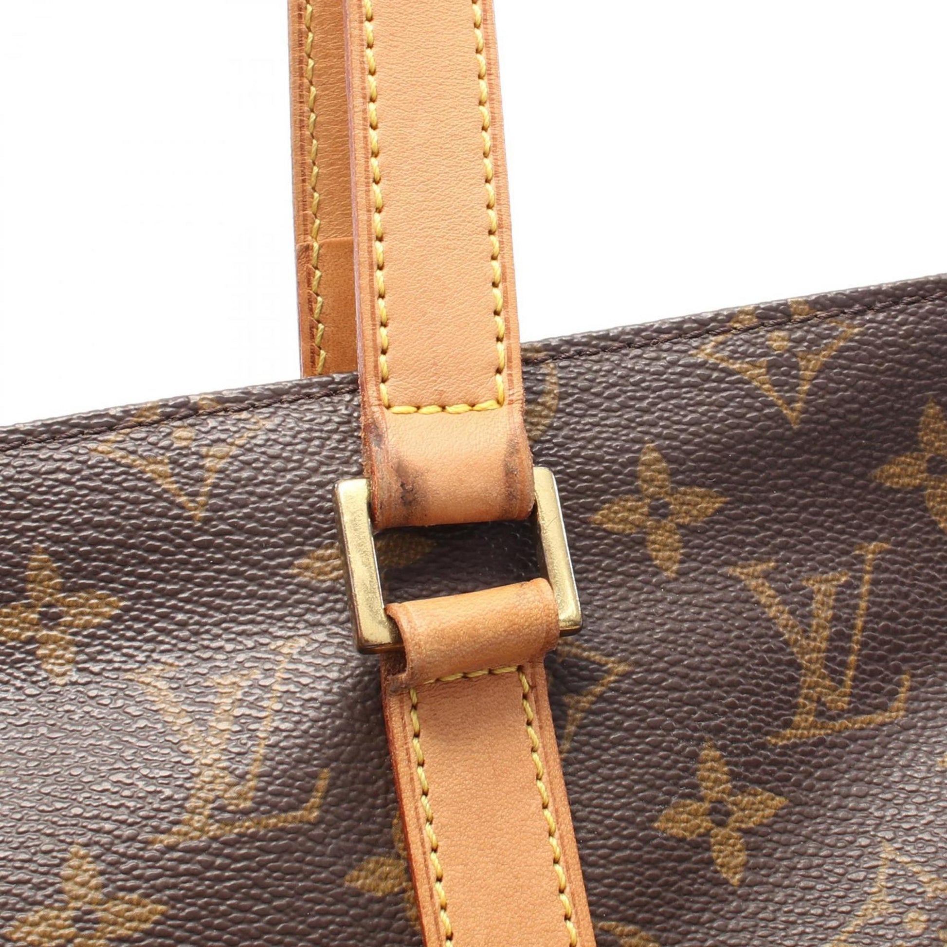 Louis Vuitton Mezzo, Brown, Canvas, tote