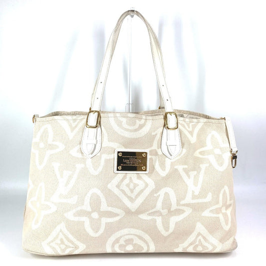 Louis Vuitton Tahitienne, Beige, Canvas, tote