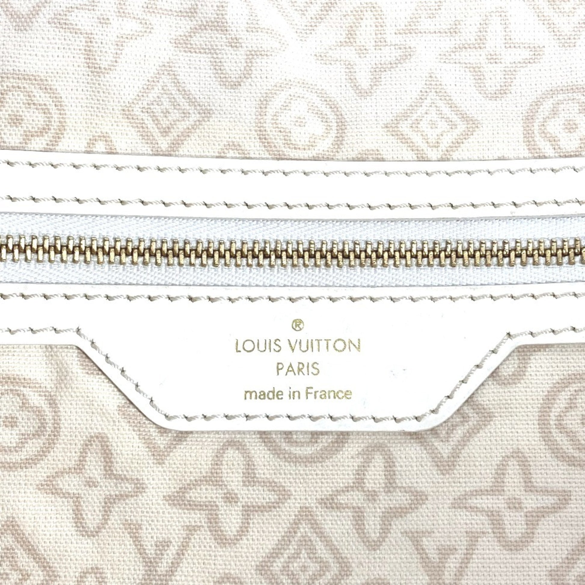 Louis Vuitton Tahitienne, Beige, Canvas, tote