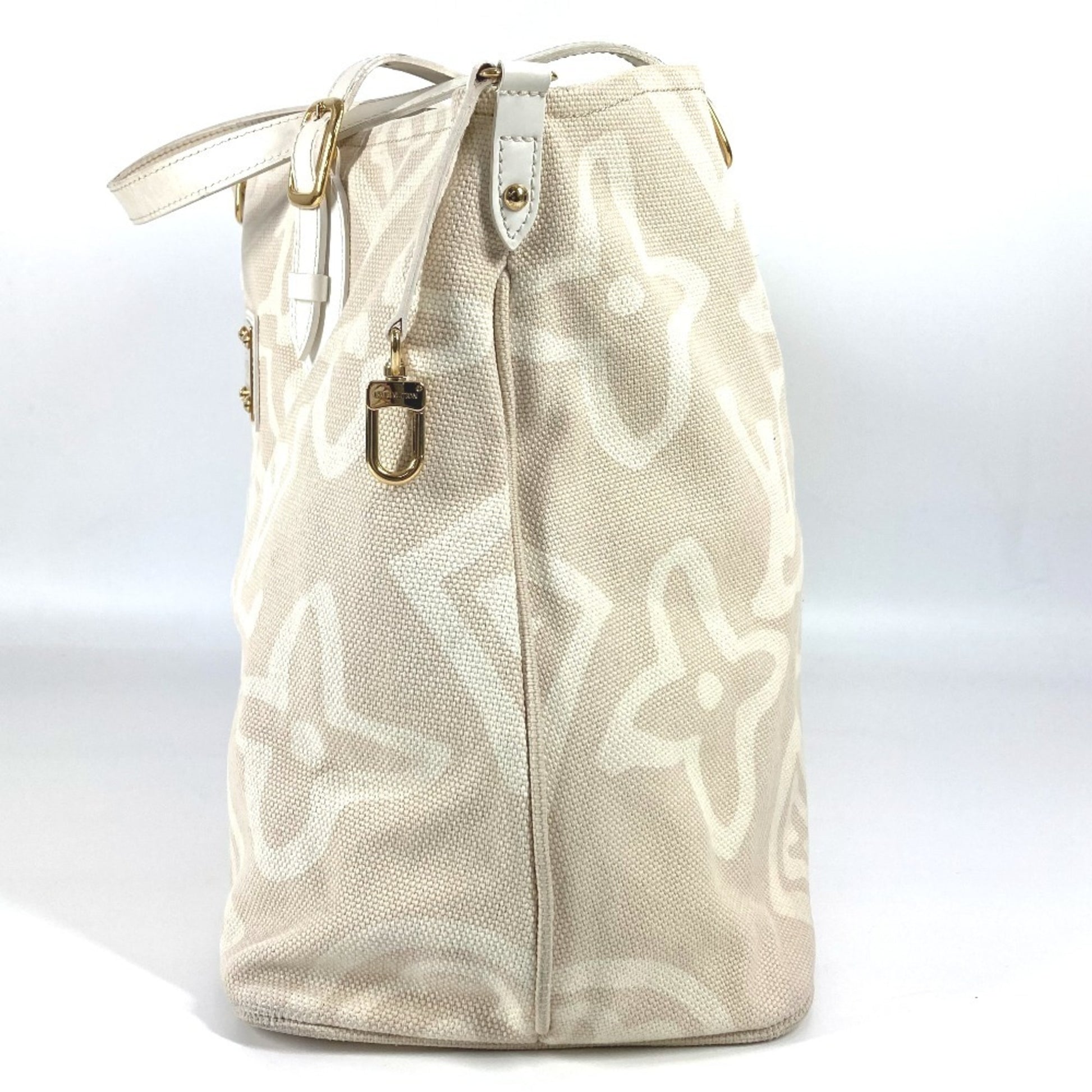 Louis Vuitton Tahitienne, Beige, Canvas, tote
