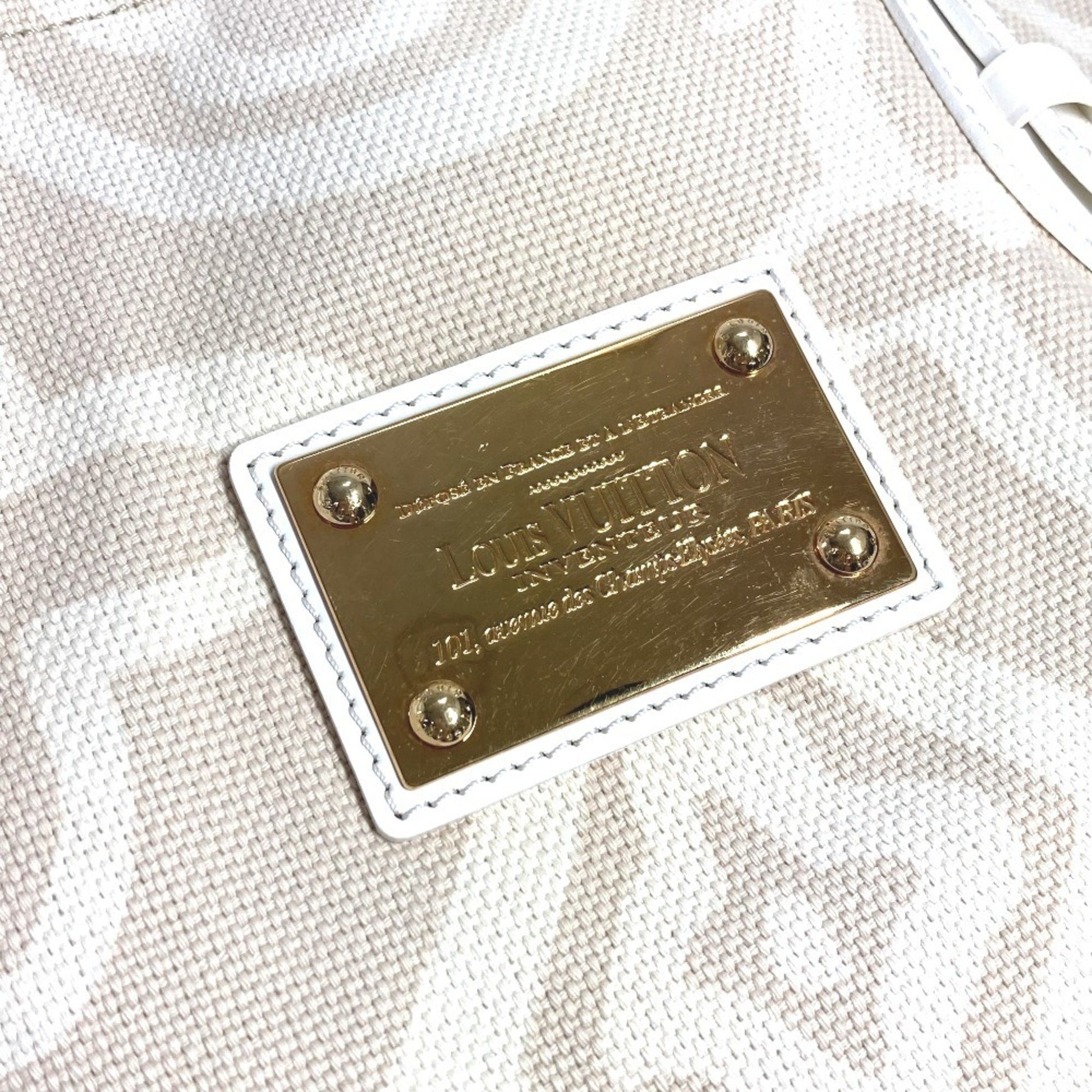 Louis Vuitton Tahitienne, Beige, Canvas, tote