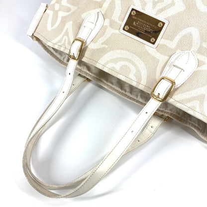Louis Vuitton Tahitienne, Beige, Canvas, tote