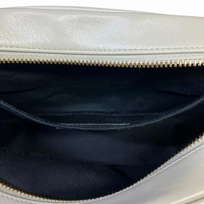 Saint Laurent Camera Lou, Beige, Leather, shoulder