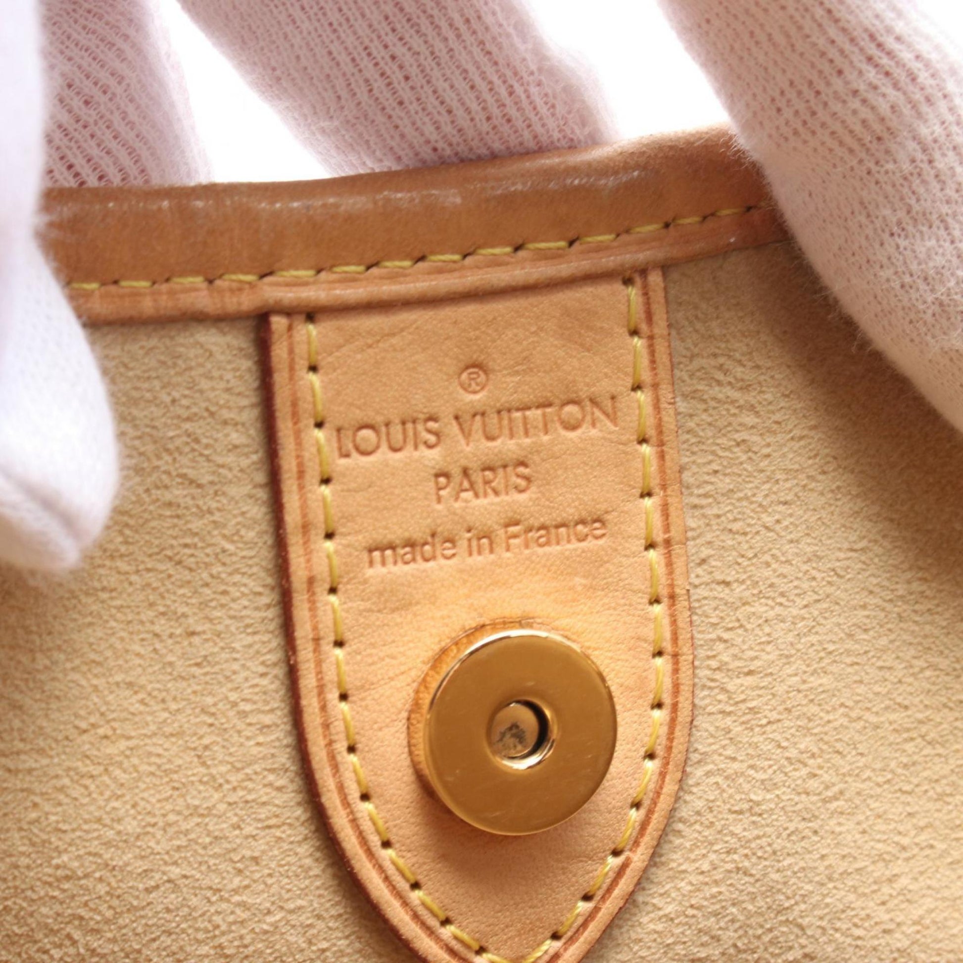 Louis Vuitton Galliera, Brown, Canvas, shoulder