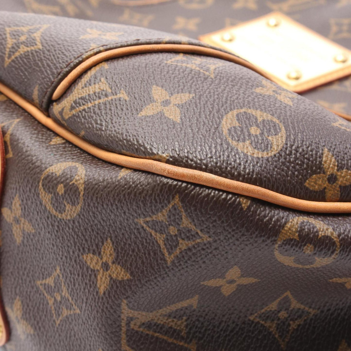 Louis Vuitton Galliera, Brown, Canvas, shoulder