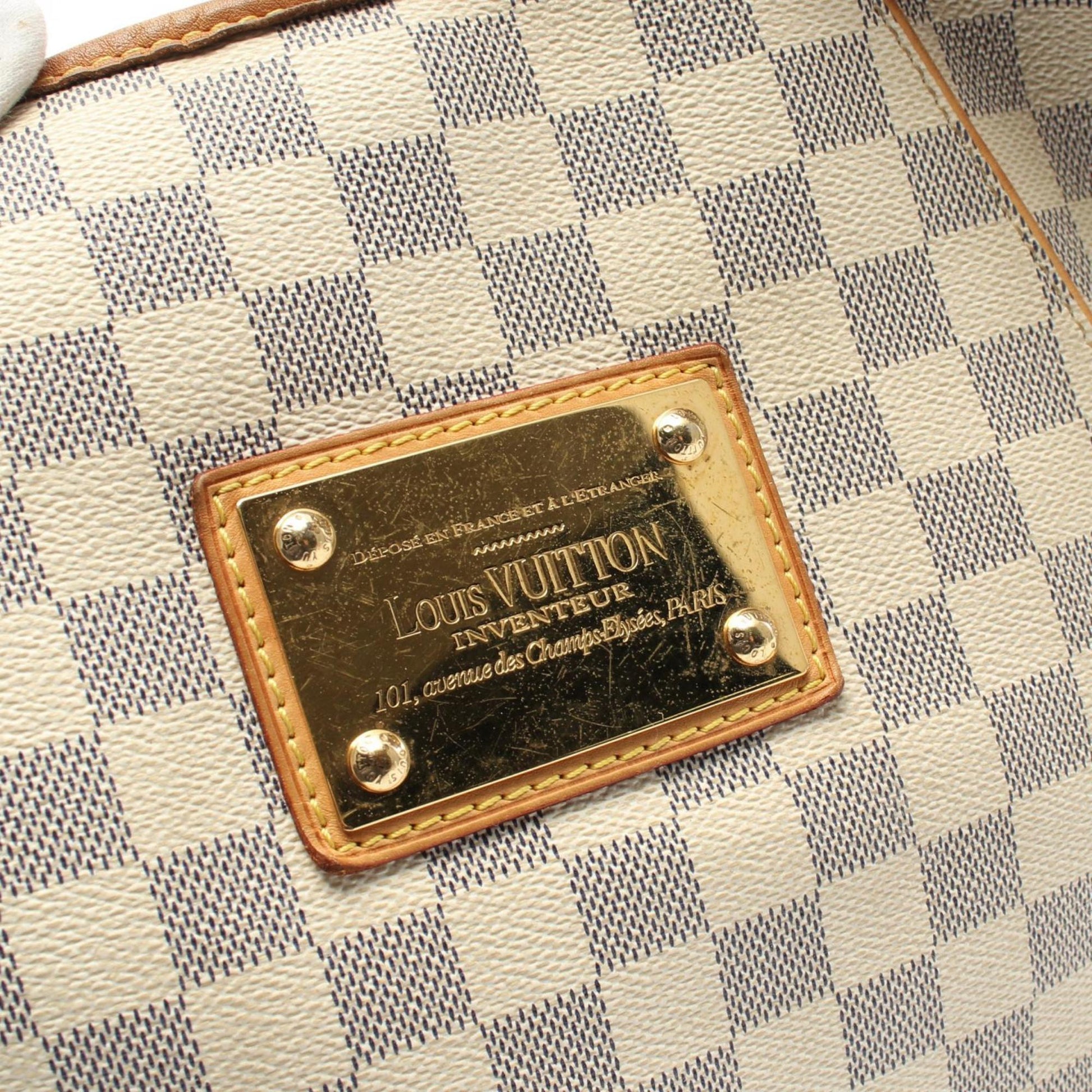 Louis Vuitton Galliera, White, Canvas, shoulder
