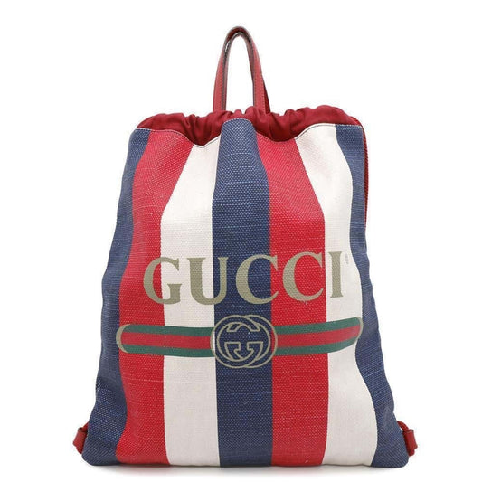 Gucci Drawstring, Multicolour, Canvas, backpack
