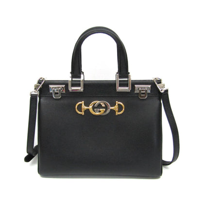Gucci Zumi, Black, Leather, handbag