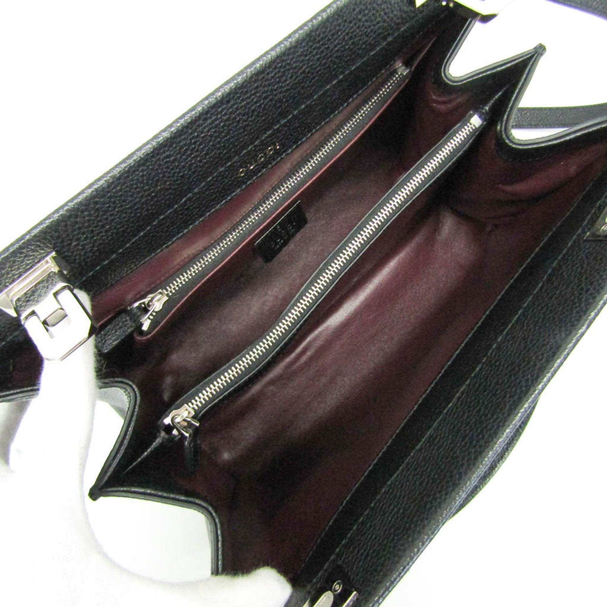 Gucci Zumi, Black, Leather, handbag