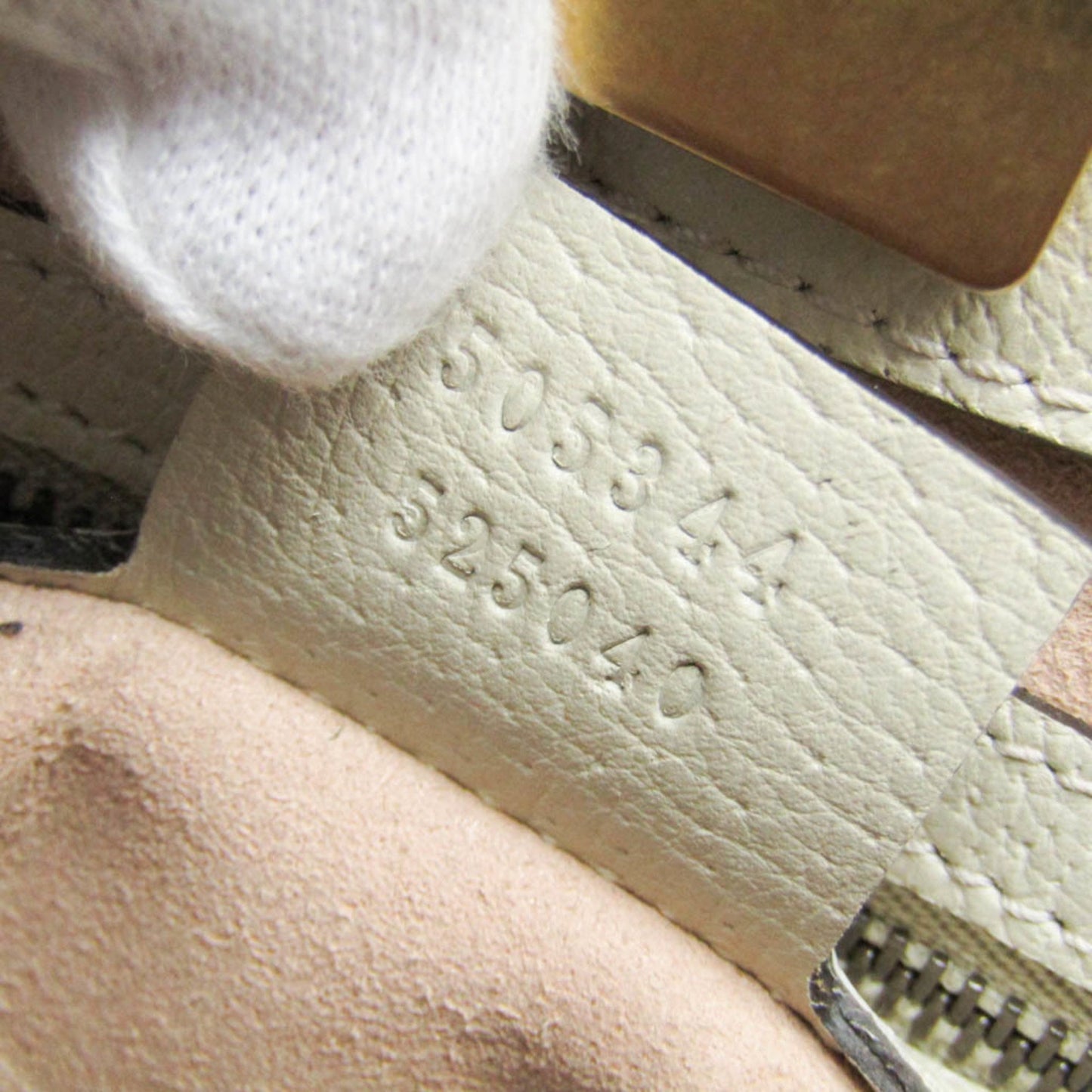 Gucci Sherry, White, Leather, shoulder