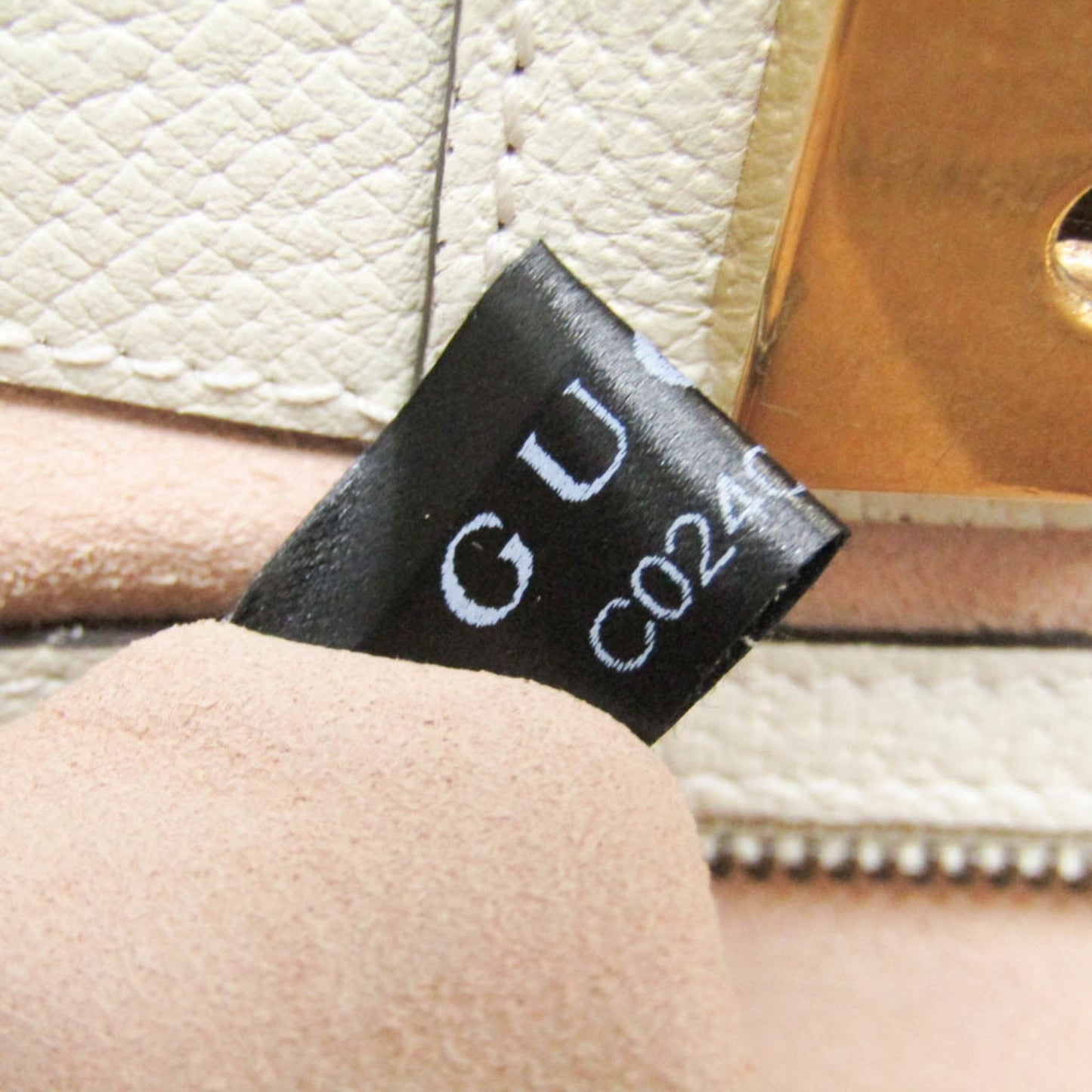 Gucci Sherry, White, Leather, shoulder
