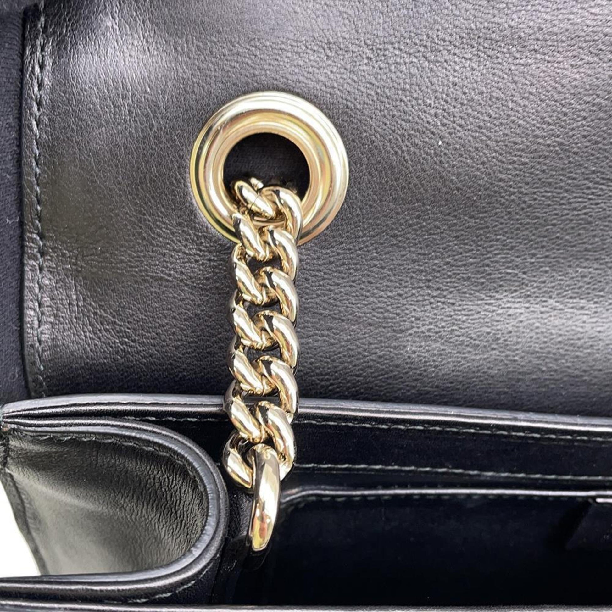 Gucci Emily, Black, Leather, shoulder