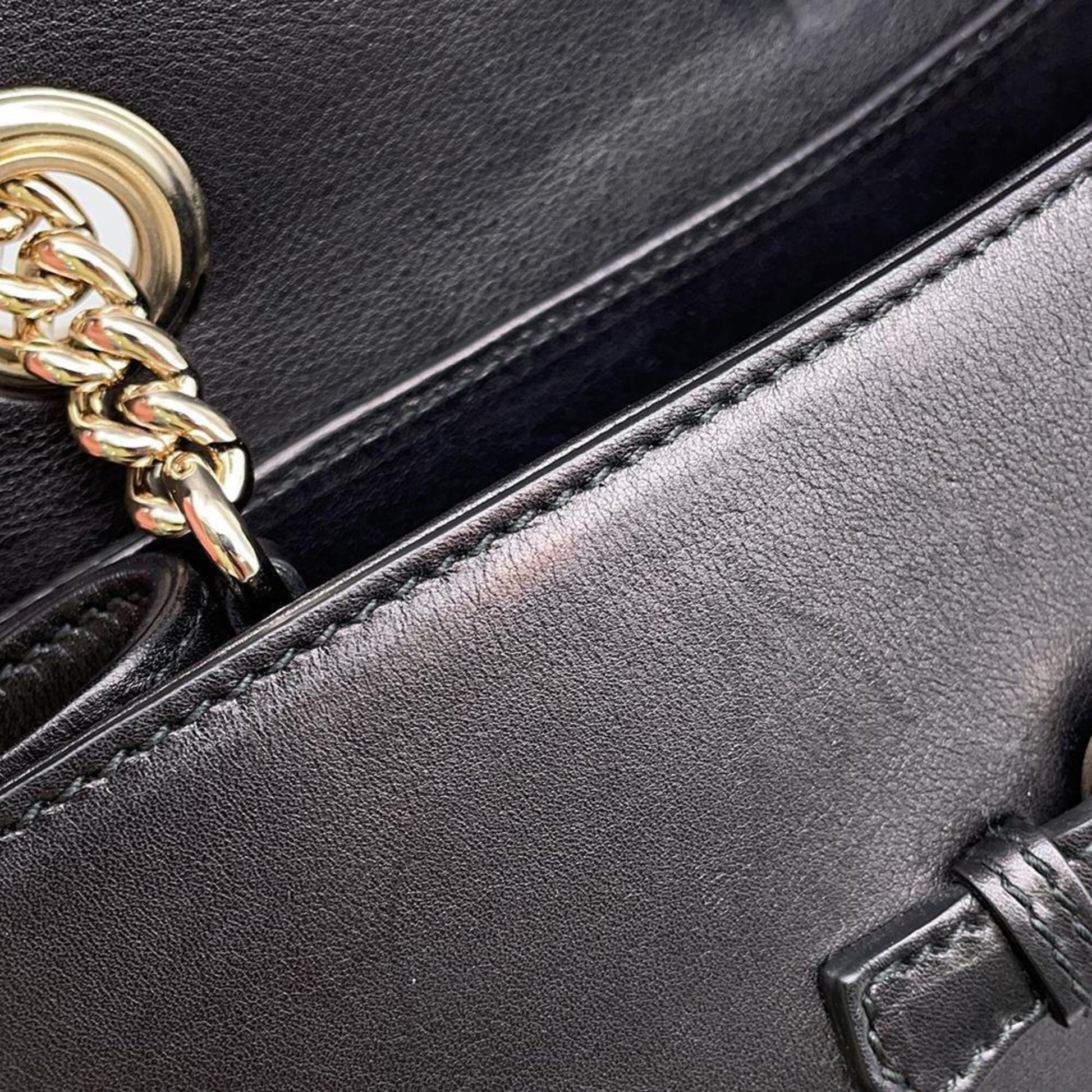 Gucci Emily, Black, Leather, shoulder