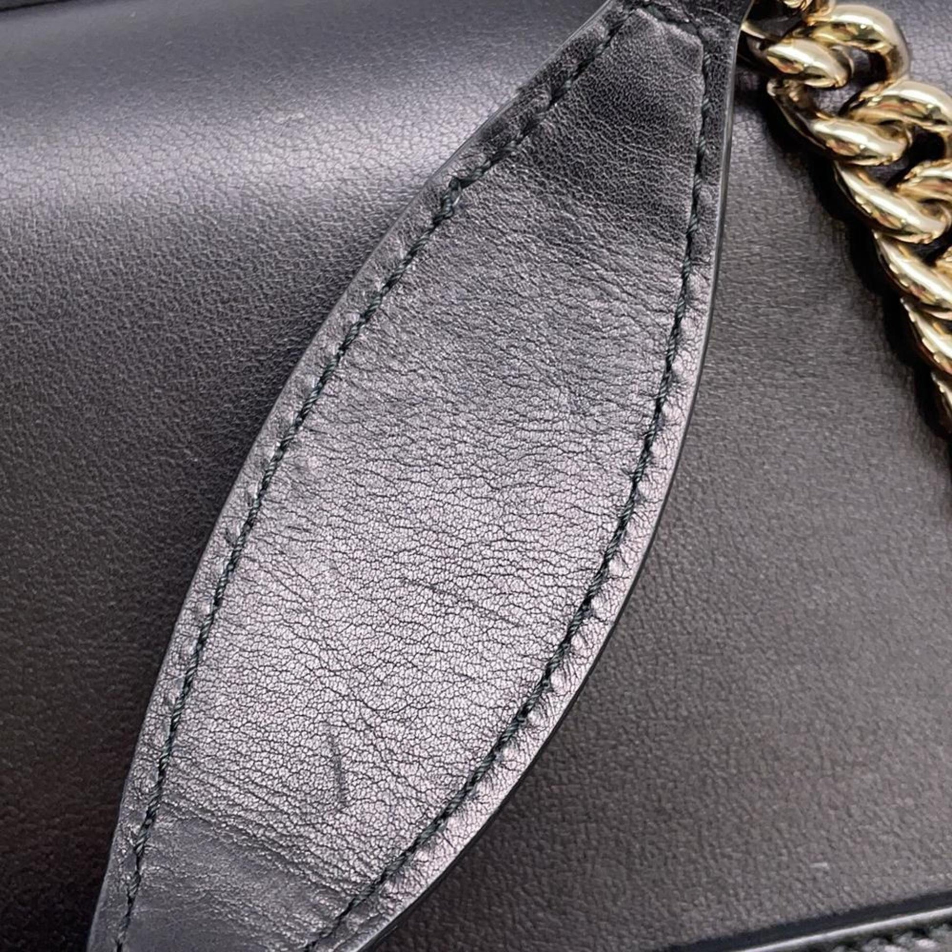 Gucci Emily, Black, Leather, shoulder