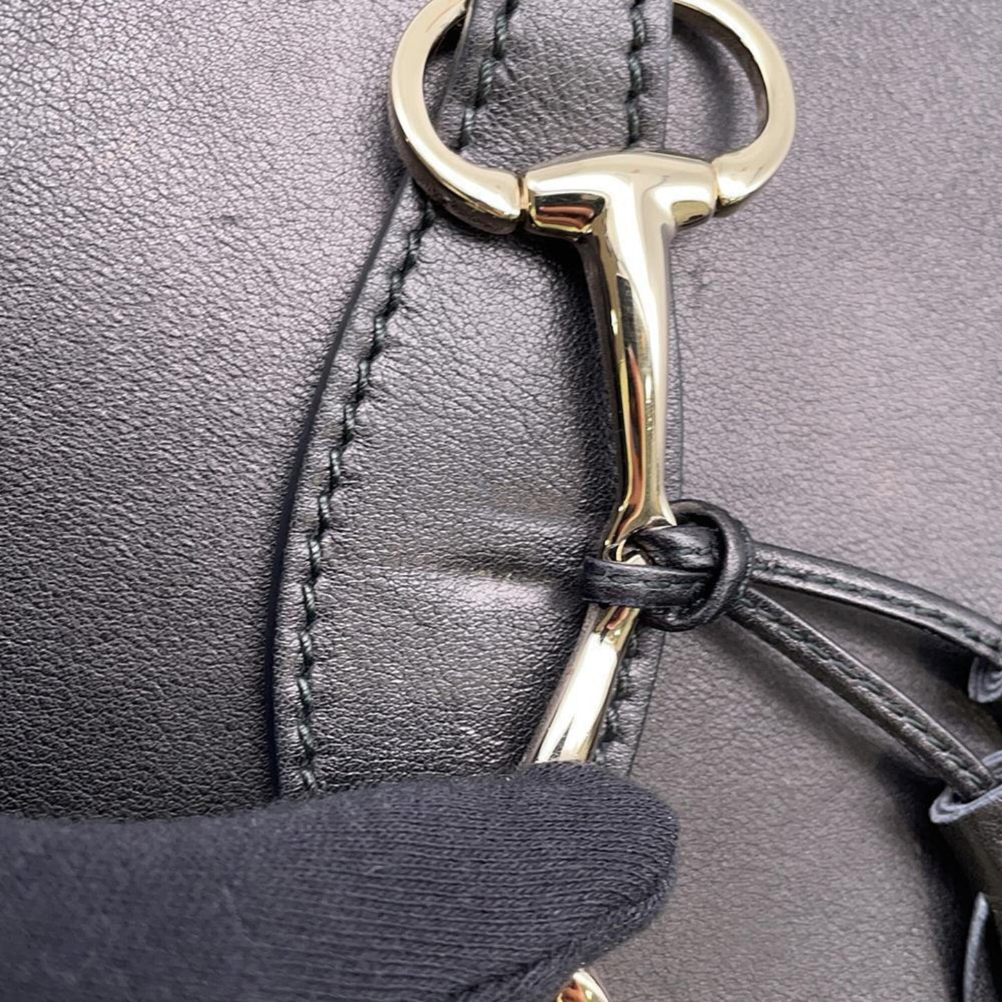 Gucci Emily, Black, Leather, shoulder