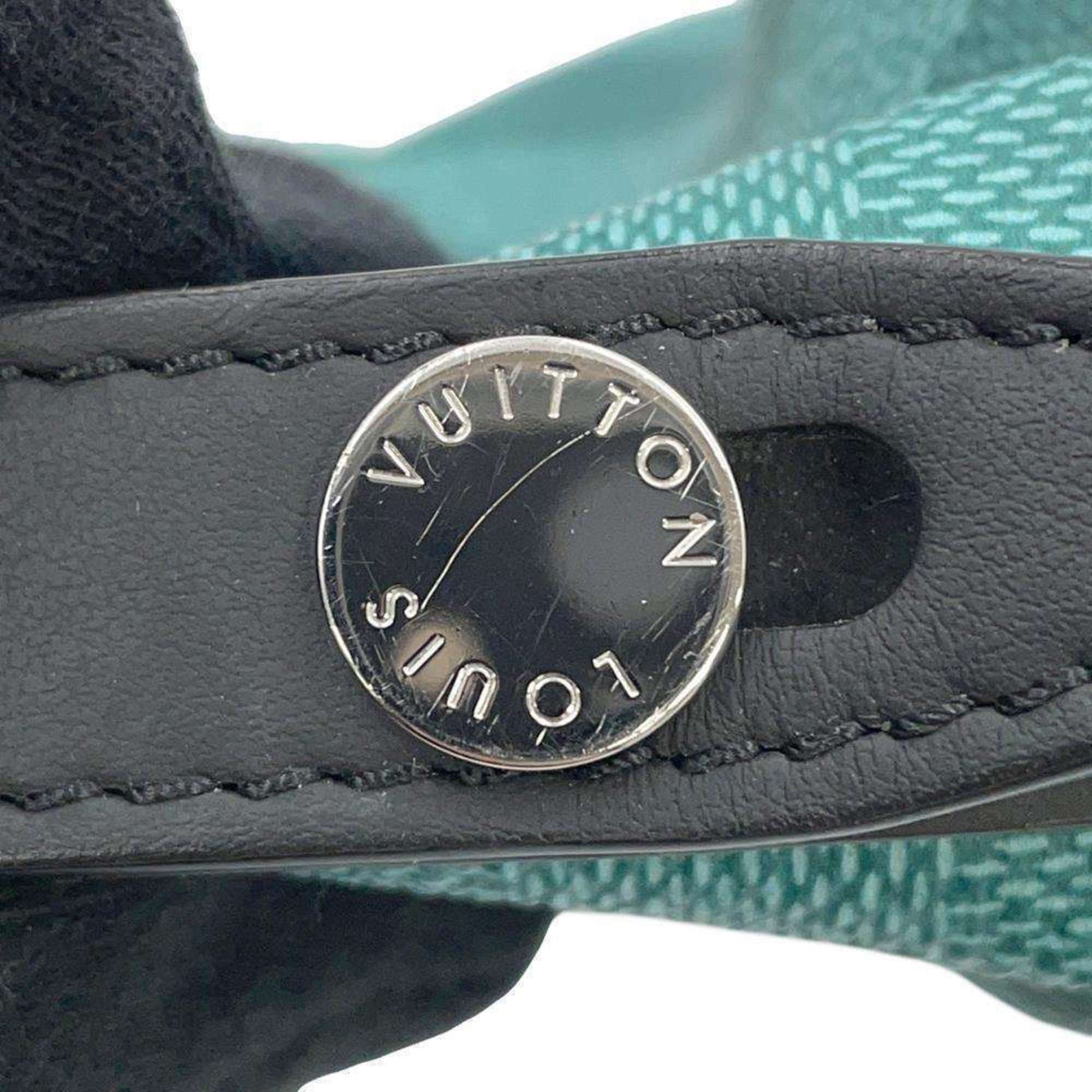 Louis Vuitton Marin, Green, Canvas, shoulder