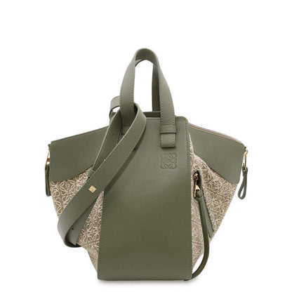 Loewe Hammock, Green, Canvas, shoulder