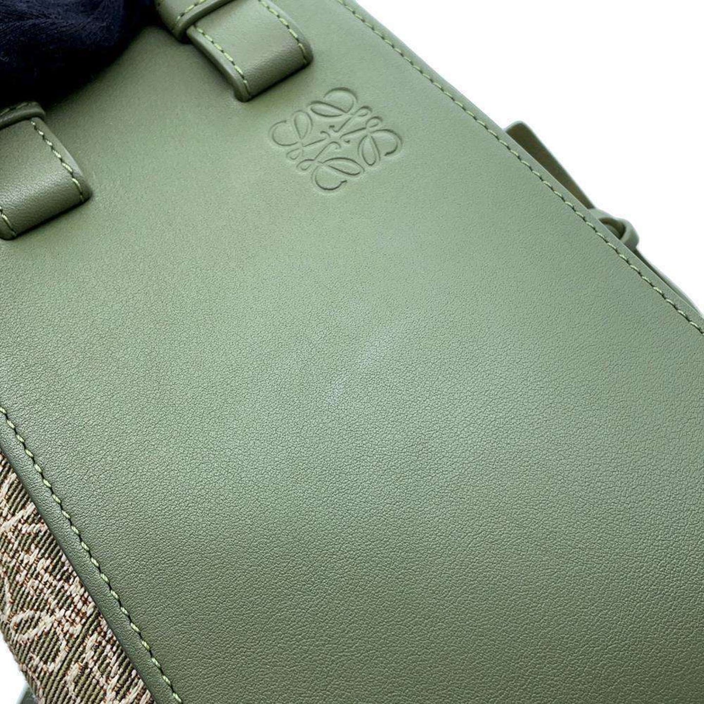 Loewe Hammock, Green, Canvas, shoulder