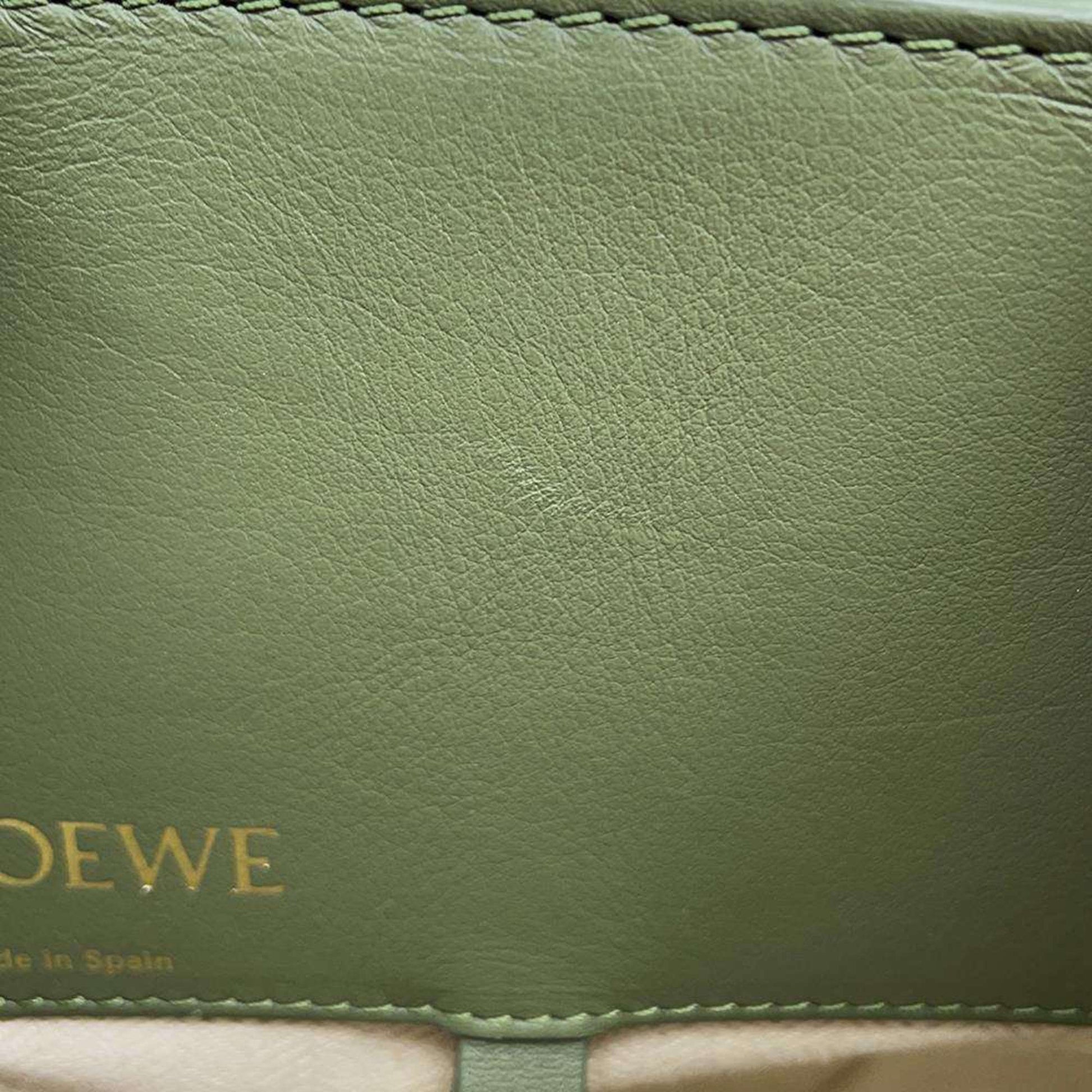 Loewe Hammock, Green, Canvas, shoulder