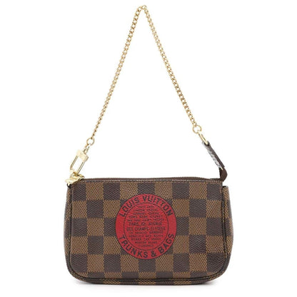 Louis Vuitton Mini Pochette Accessoires, Brown, Canvas, clutch