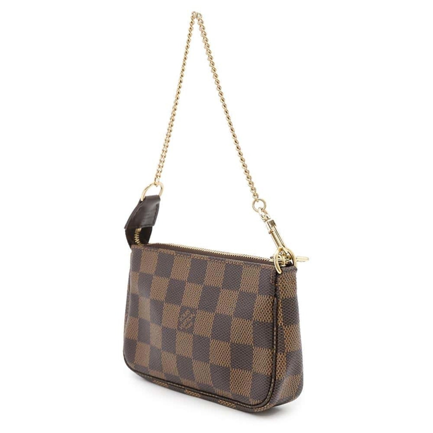 Louis Vuitton Mini Pochette Accessoires, Brown, Canvas, clutch