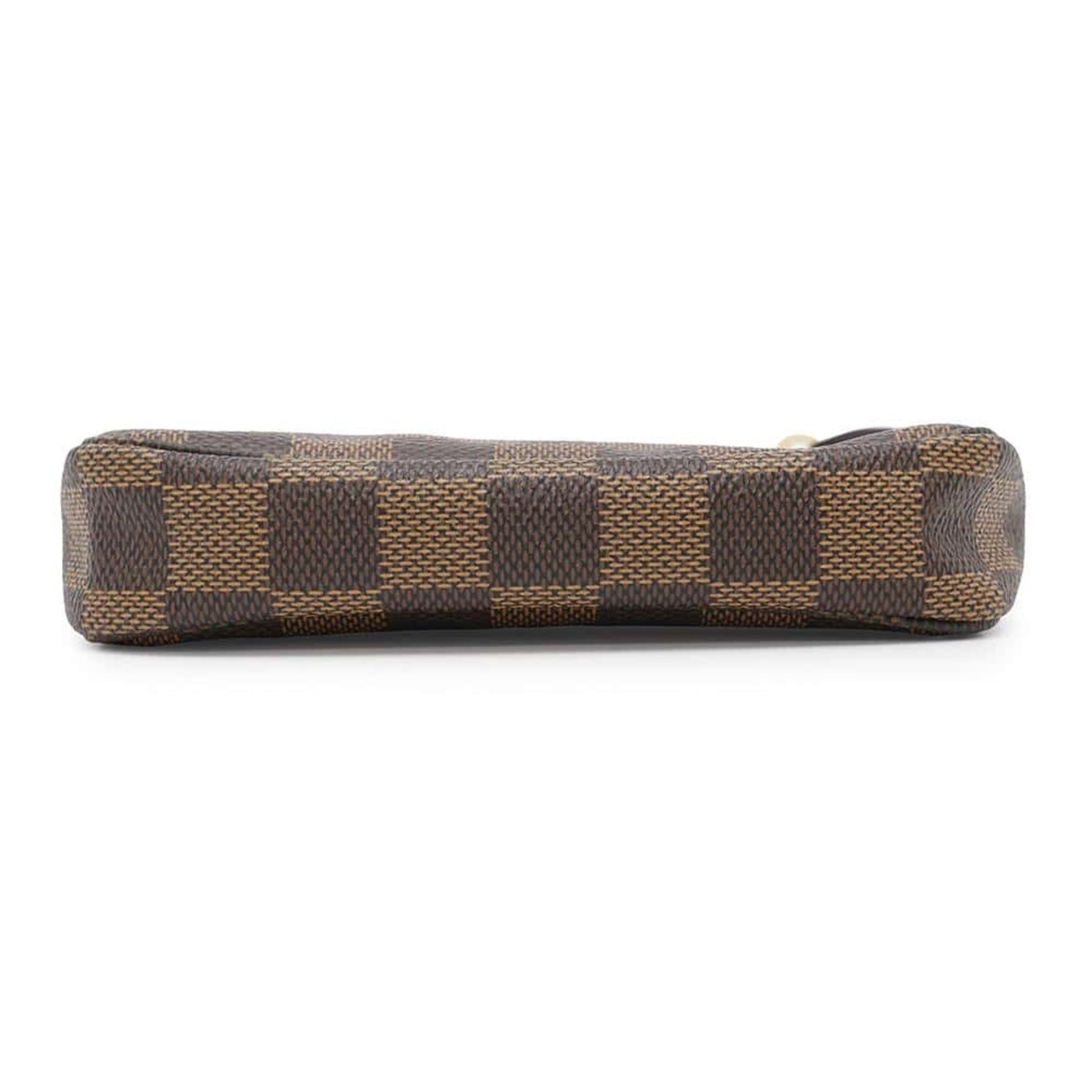 Louis Vuitton Mini Pochette Accessoires, Brown, Canvas, clutch