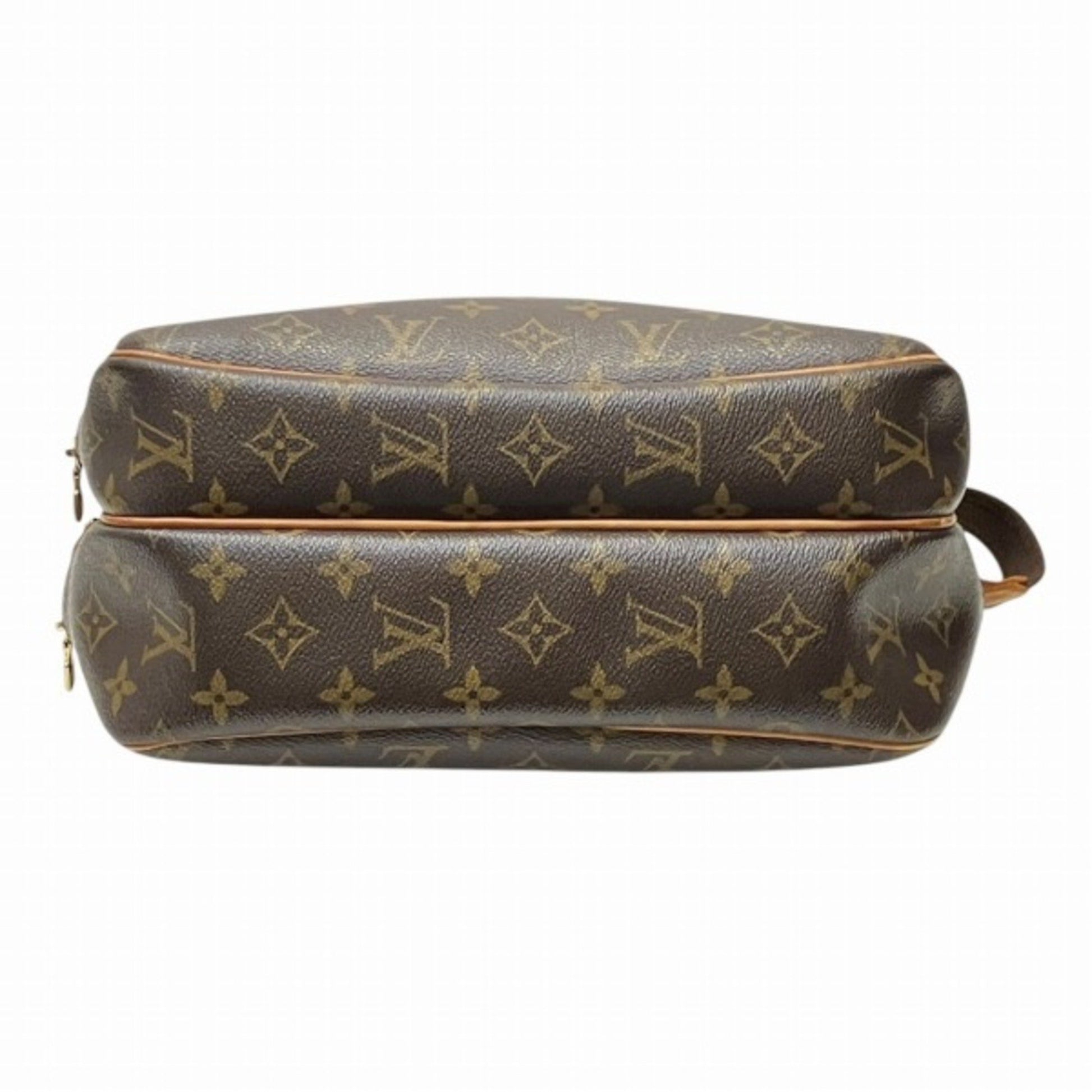 Louis Vuitton Reporter pm, Brown, Canvas, shoulder