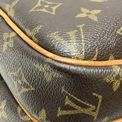 Louis Vuitton Reporter pm, Brown, Canvas, shoulder