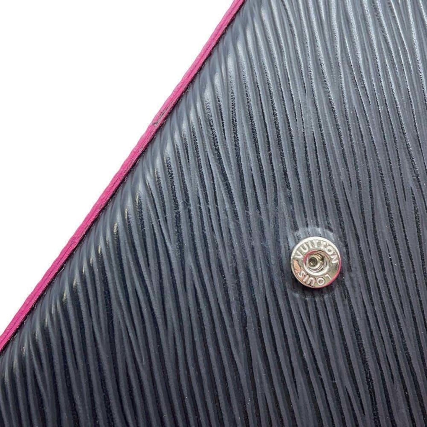 Louis Vuitton Felicie, Black, Leather, clutch