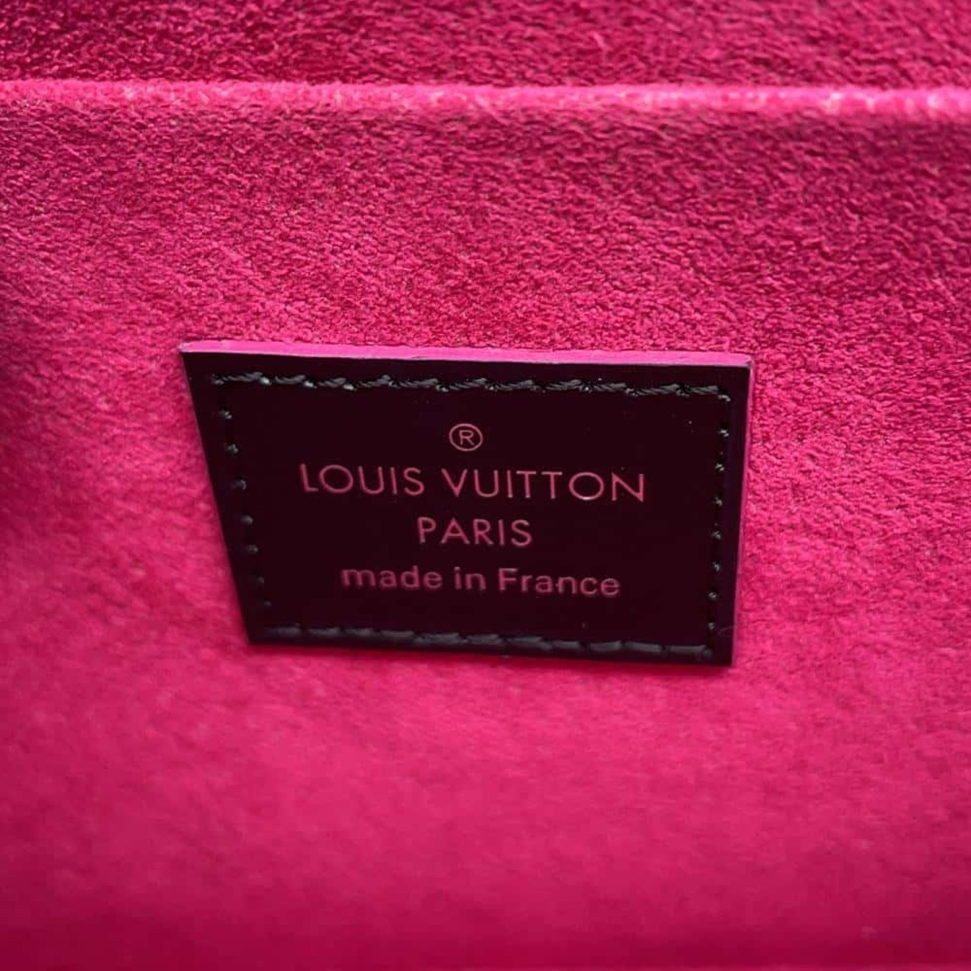 Louis Vuitton Felicie, Black, Leather, clutch