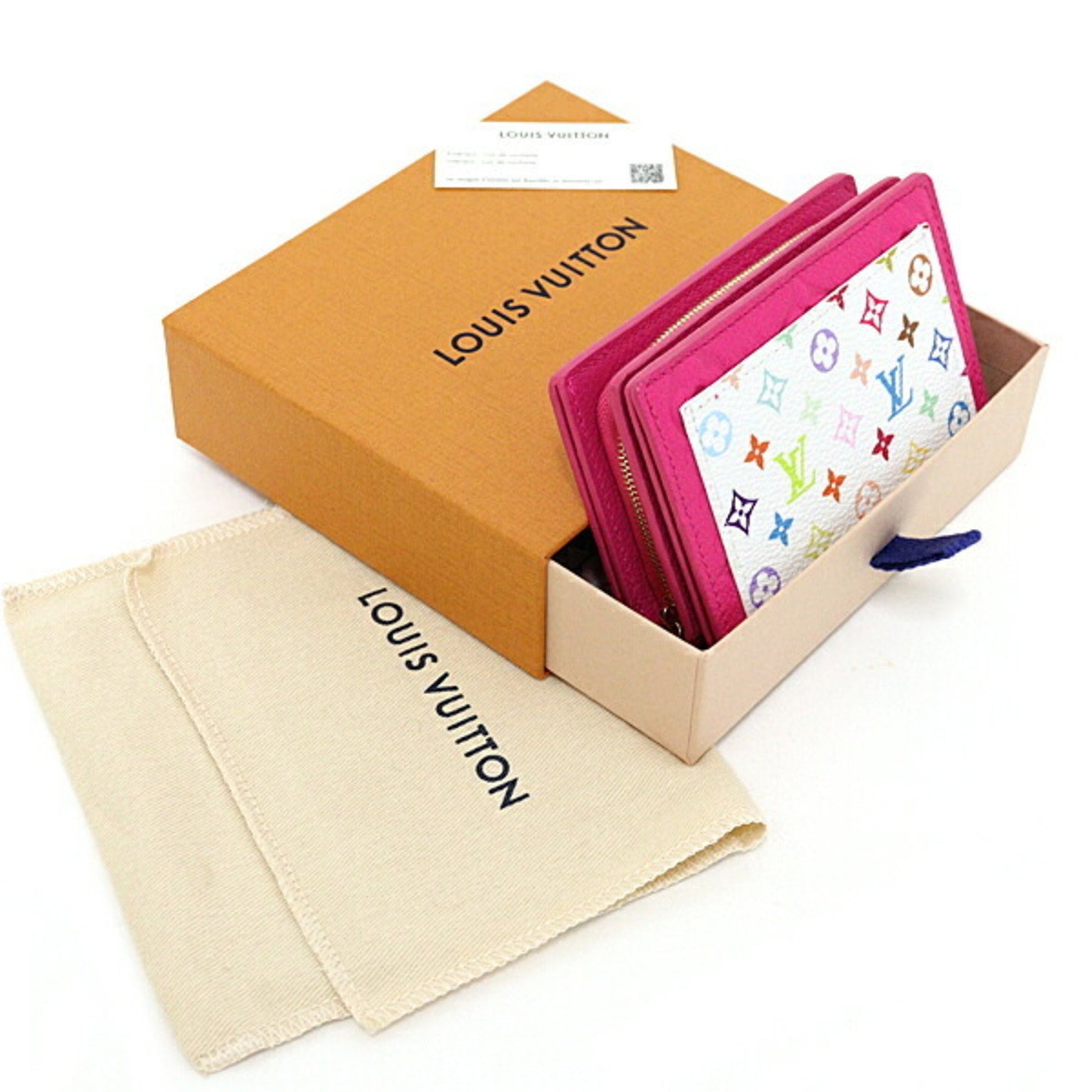 Louis Vuitton Cléa, Pink, Leather, wallet