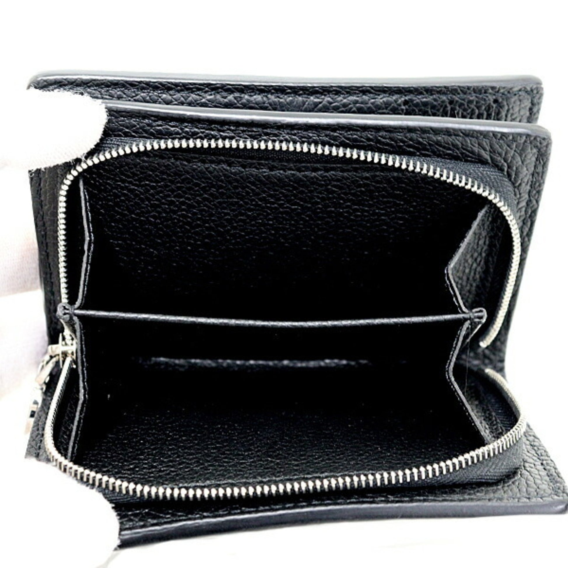 Louis Vuitton Cléa, Black, Leather, wallet