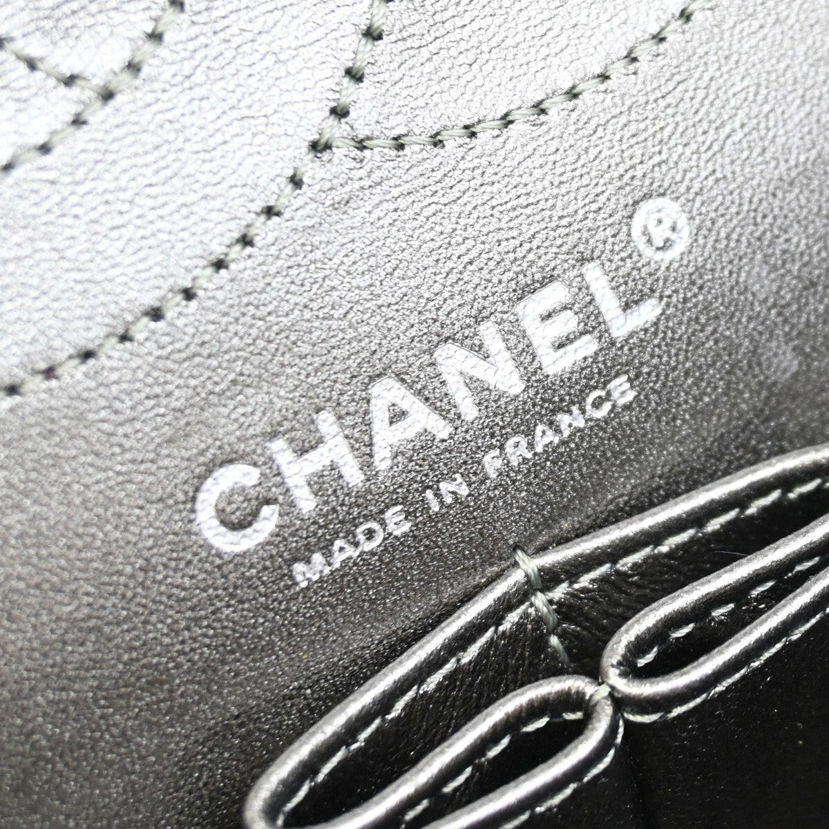 "Chanel 2,55", Silver, Leather, shoulder