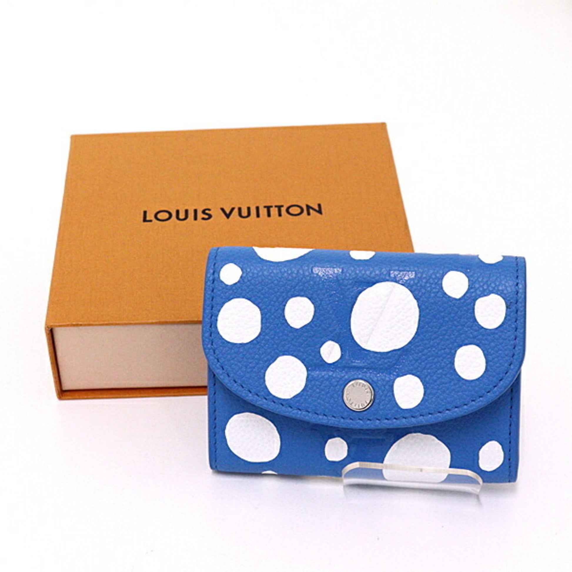Louis Vuitton Rosalie, Blue, Leather, wallet
