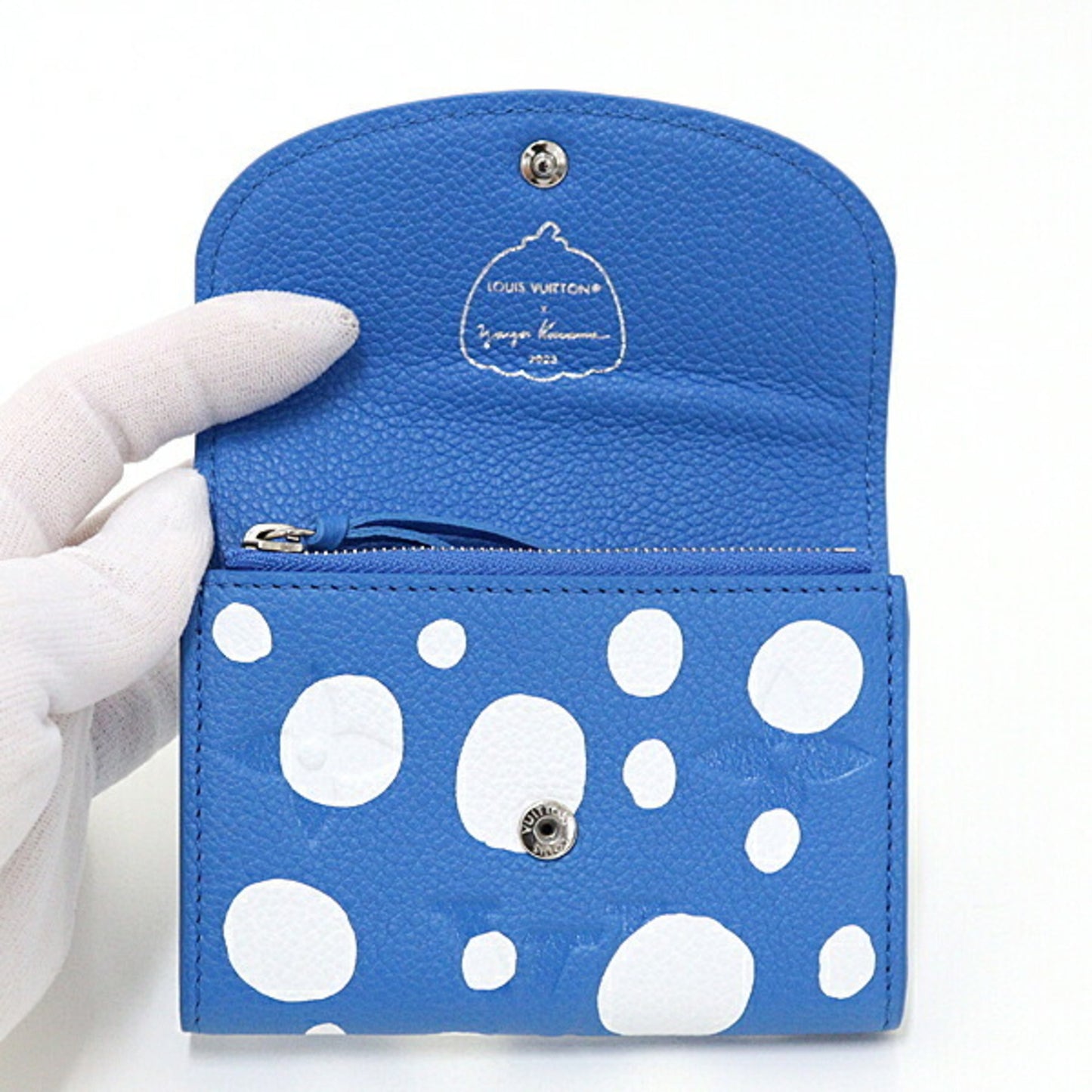 Louis Vuitton Rosalie, Blue, Leather, wallet