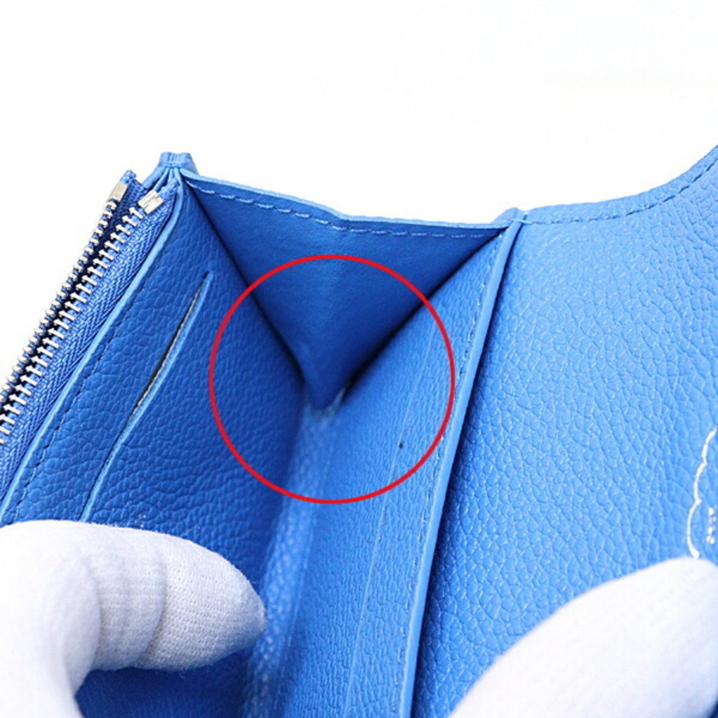 Louis Vuitton Rosalie, Blue, Leather, wallet