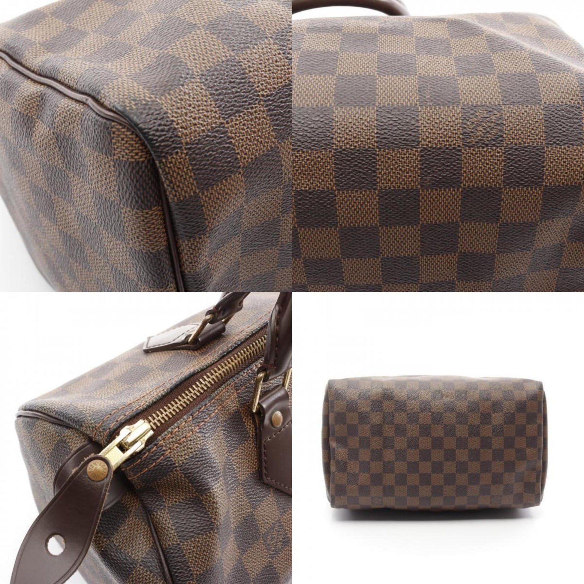 Louis Vuitton Speedy 30, Brown, Canvas, handbag