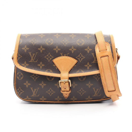 Louis Vuitton Sologne, Brown, Canvas, shoulder
