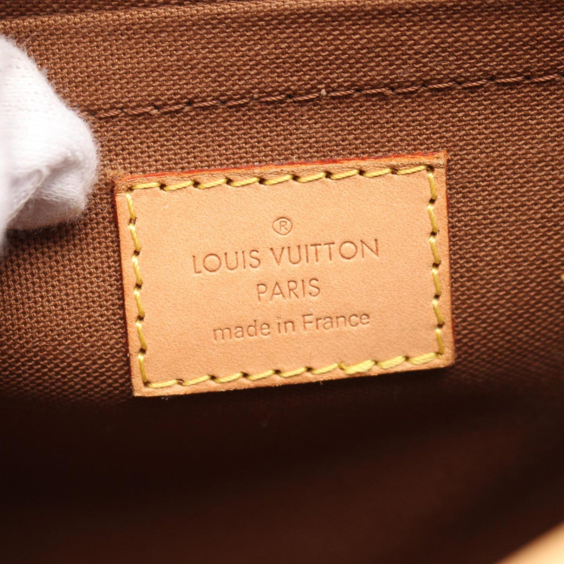 Louis Vuitton Sologne, Brown, Canvas, shoulder