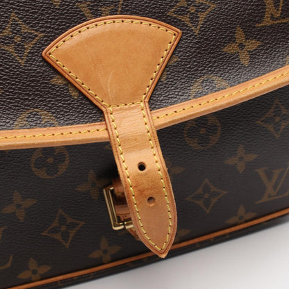 Louis Vuitton Sologne, Brown, Canvas, shoulder