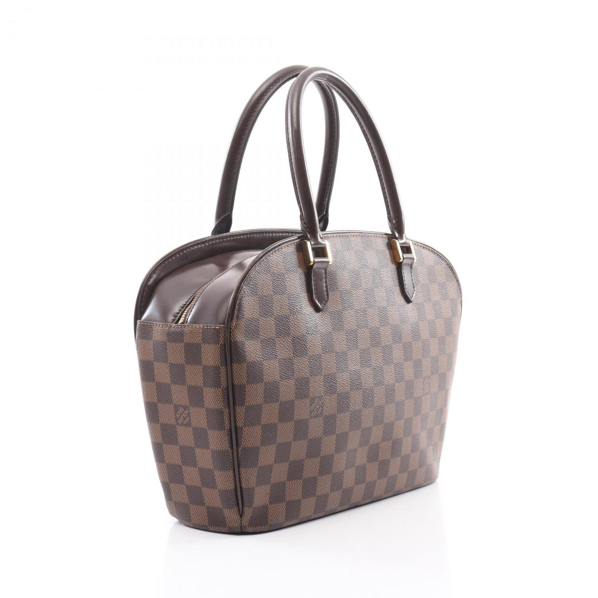 Louis Vuitton Saria, Brown, Canvas, handbag