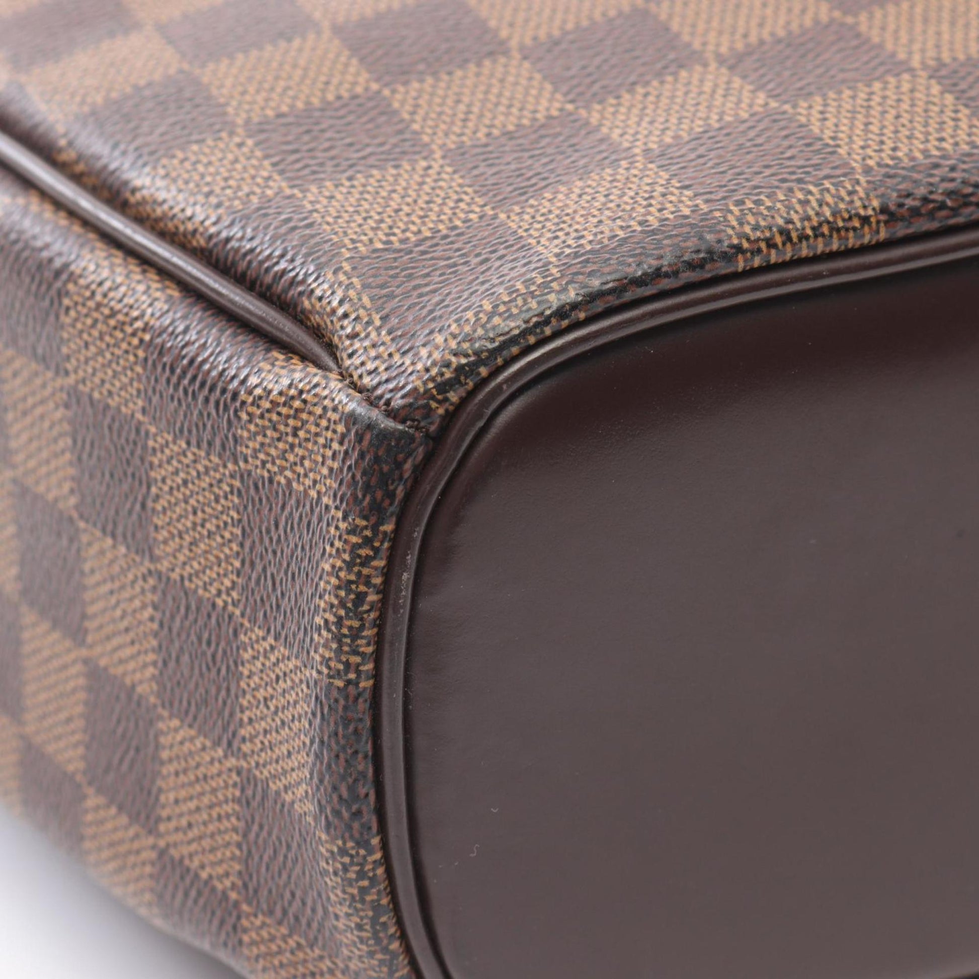 Louis Vuitton Saria, Brown, Canvas, handbag