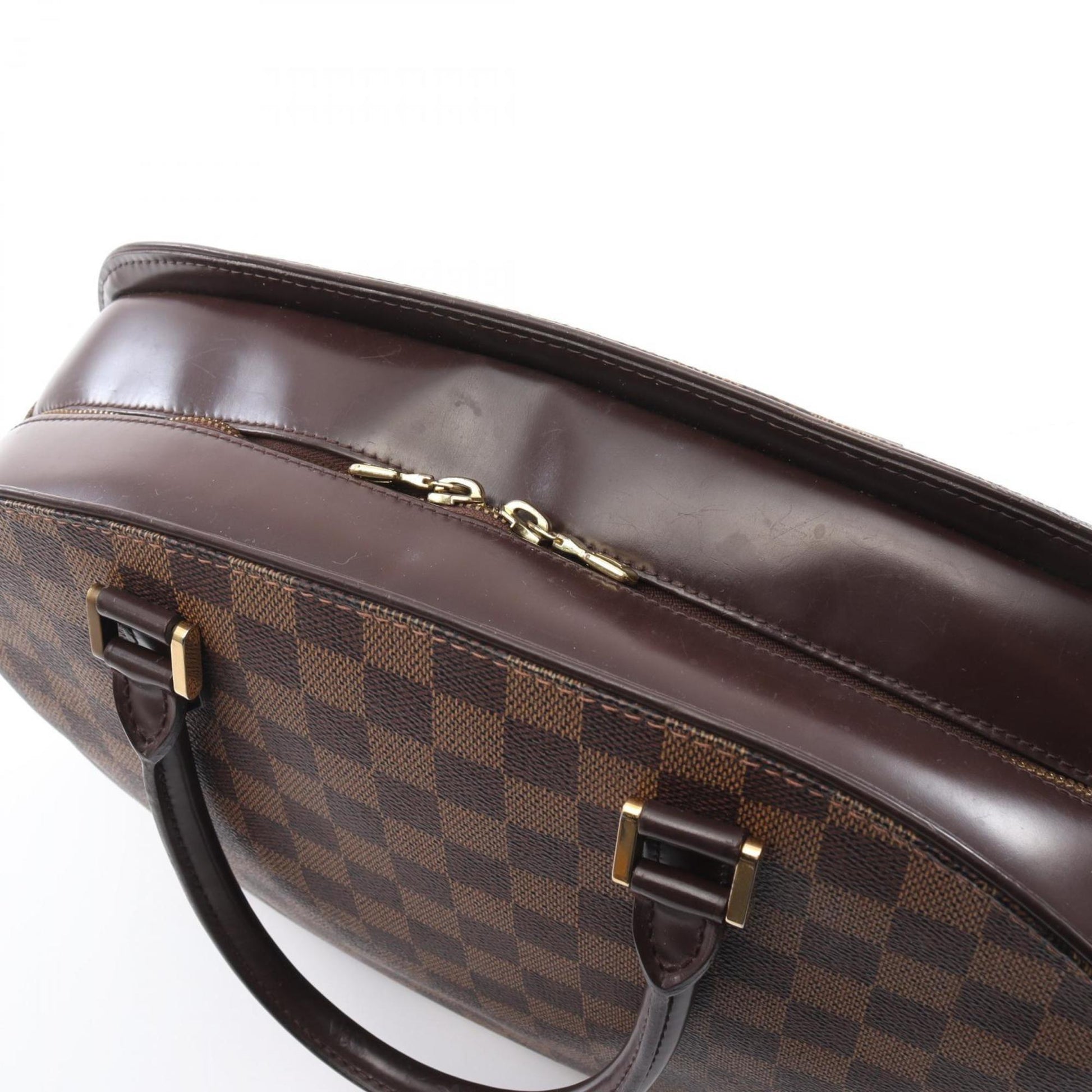 Louis Vuitton Saria, Brown, Canvas, handbag