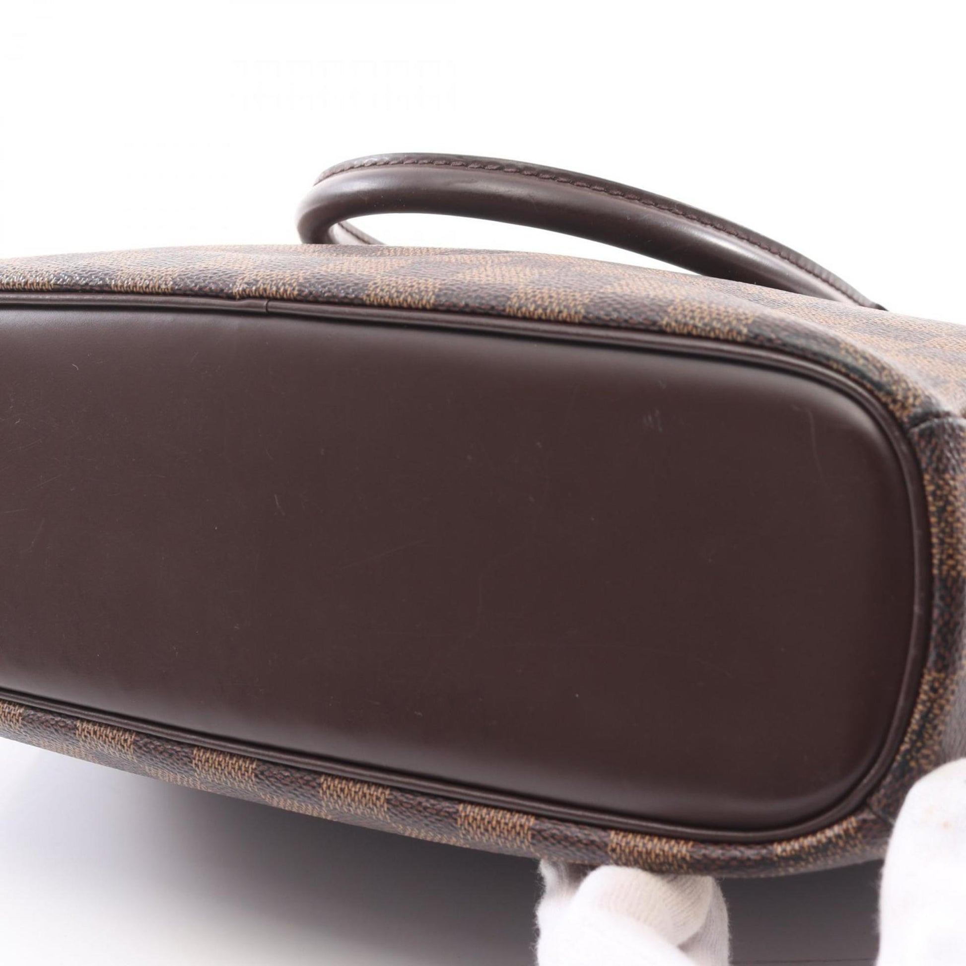 Louis Vuitton Saria, Brown, Canvas, handbag
