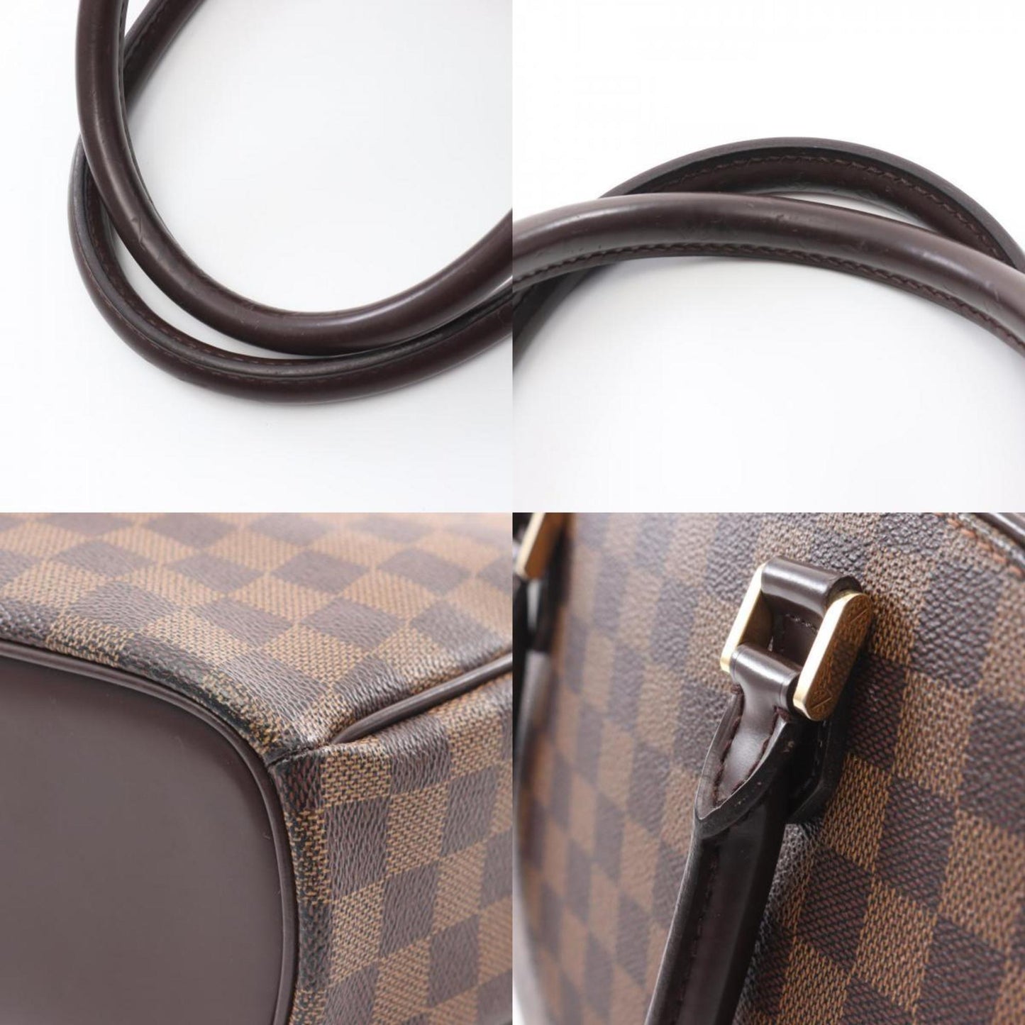 Louis Vuitton Saria, Brown, Canvas, handbag