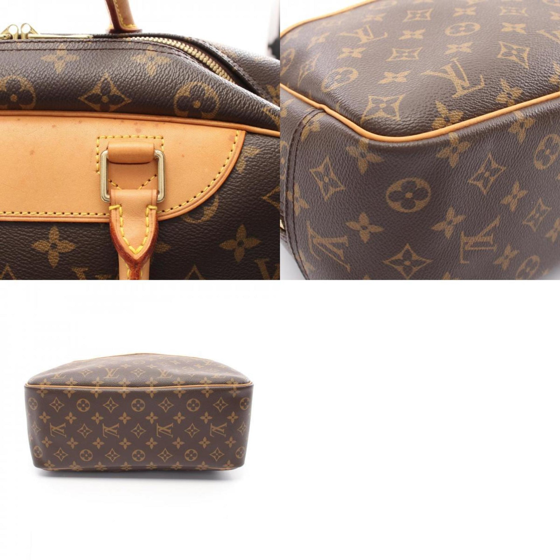 Louis Vuitton Deauville, Brown, Canvas, handbag