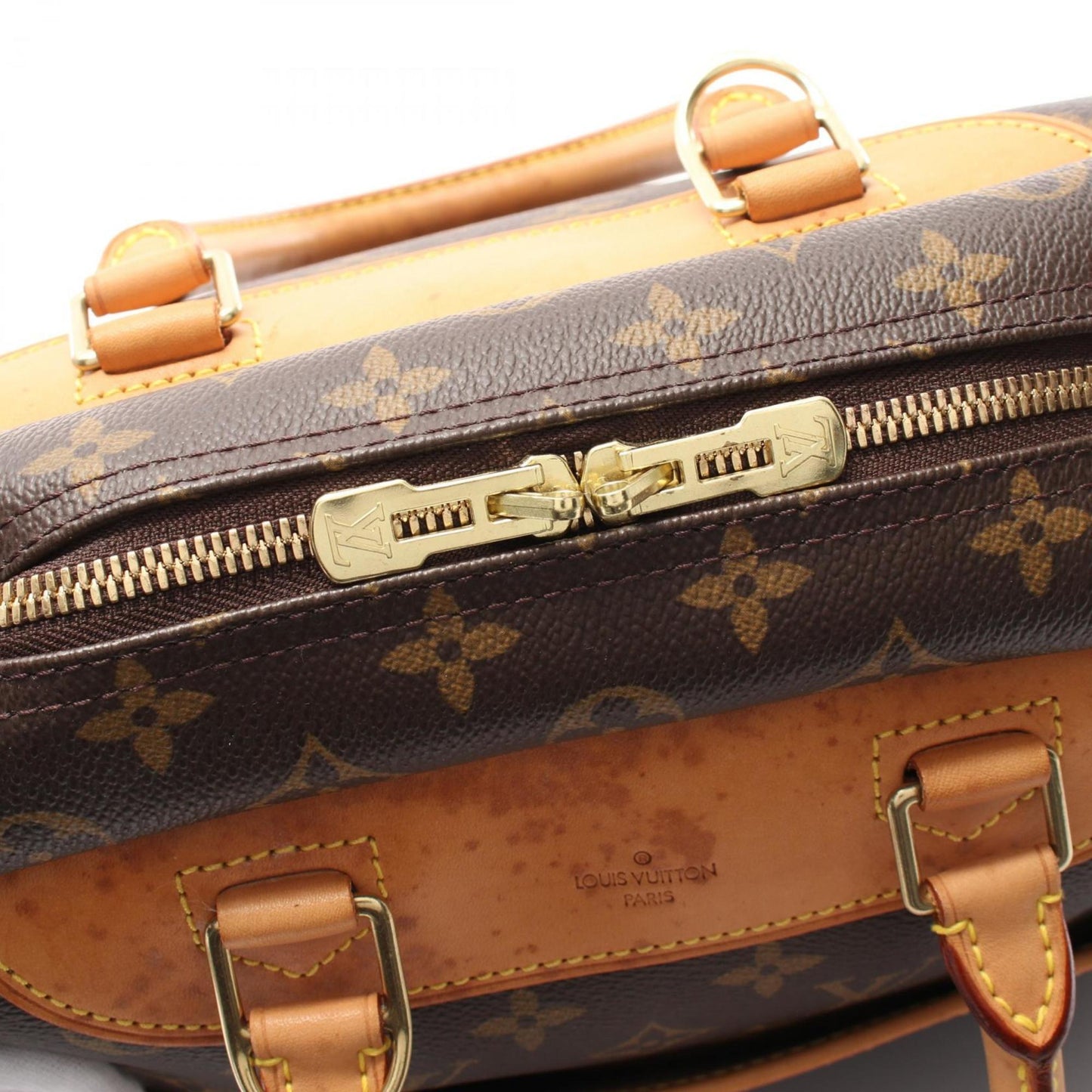 Louis Vuitton Deauville, Brown, Canvas, handbag